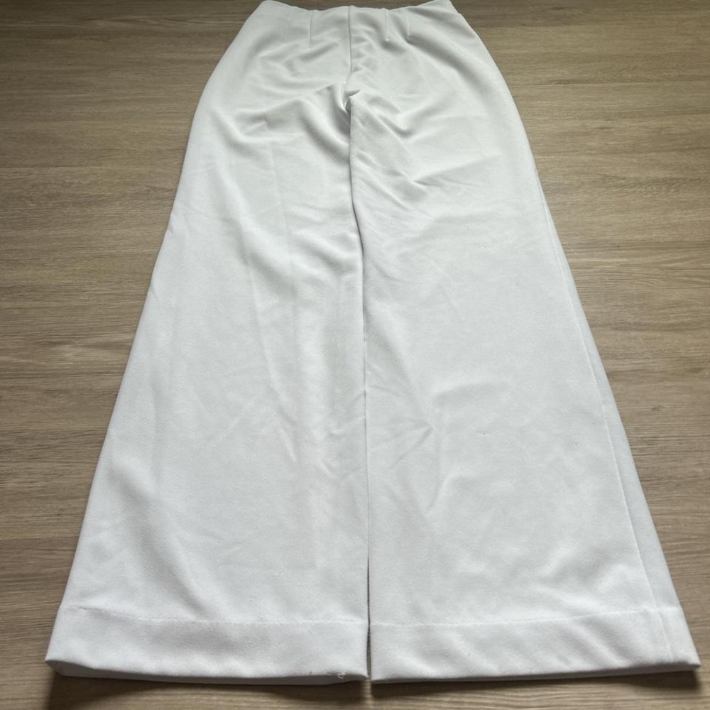 Baggy Wide Leg White Dress Pants | 10" Leg Opening Y2K Vintage‎